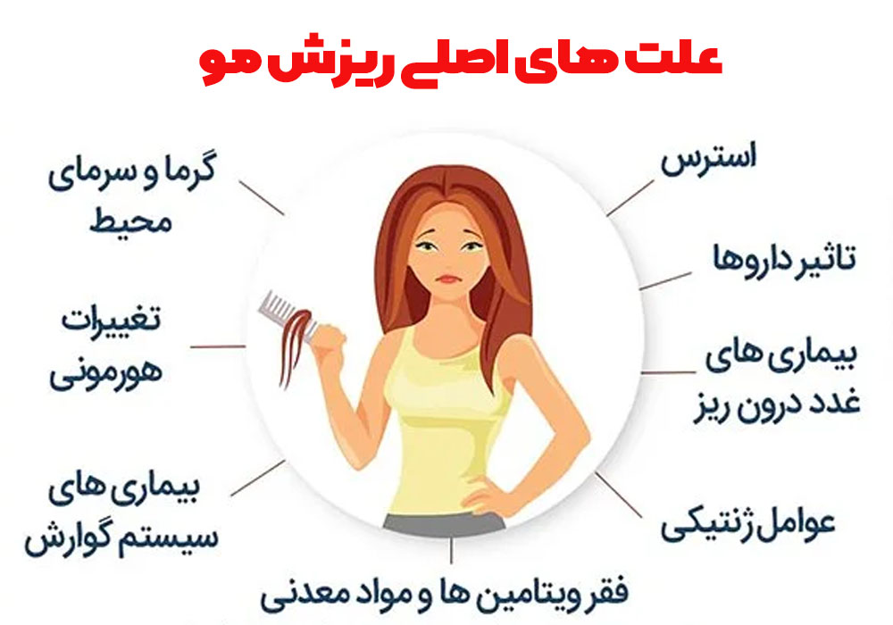 دلایل ریزش مو چیست